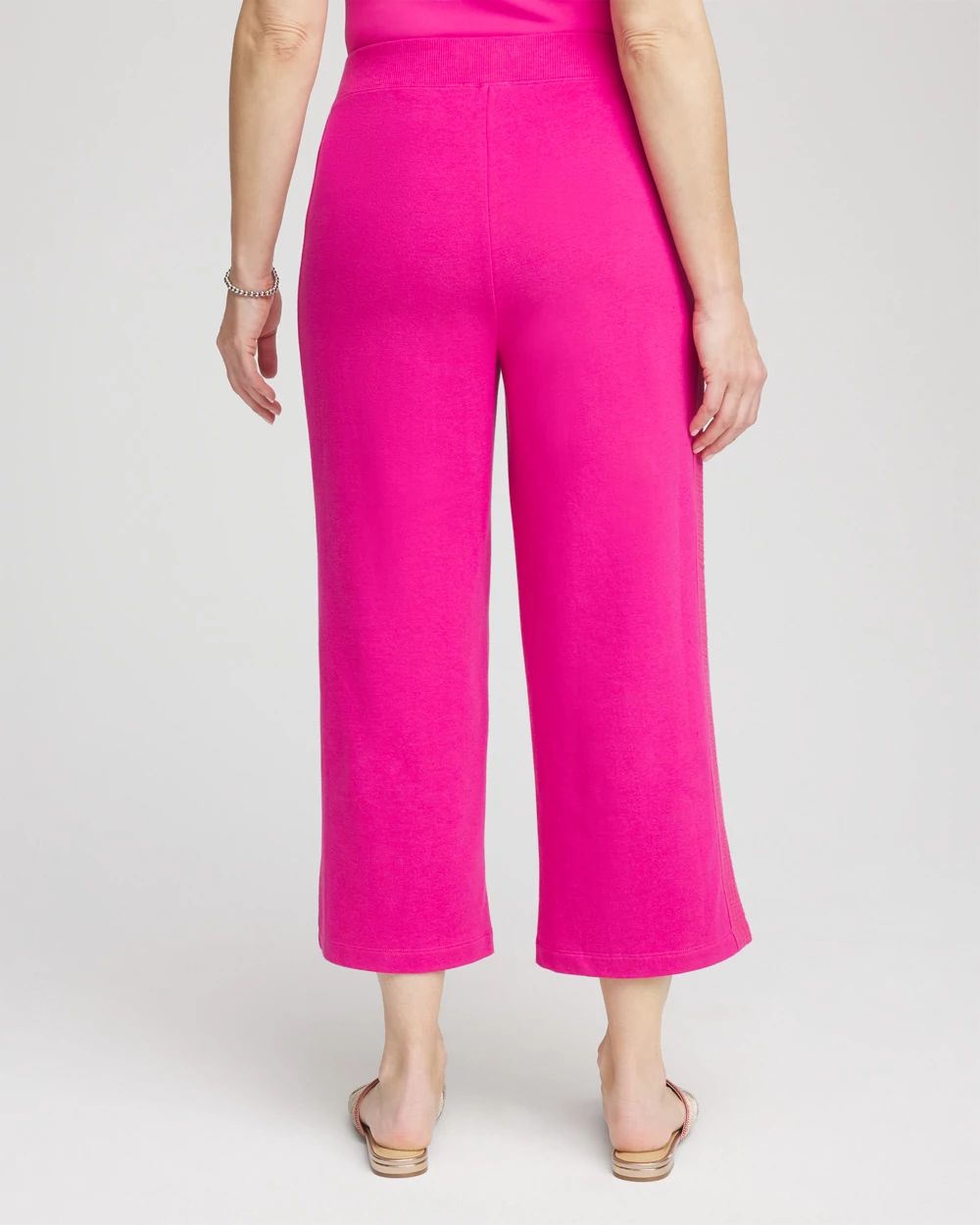 Zenergy® French Terry Gauze-Inset Cropped Pants | Chico's